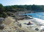 Plaża przy hotelu Adriatyk • Vrboska