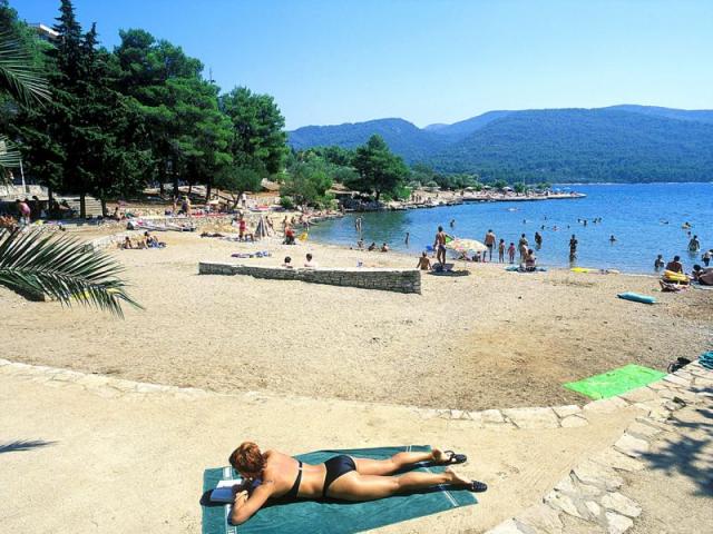 Plaża przy hotelu Arkada
